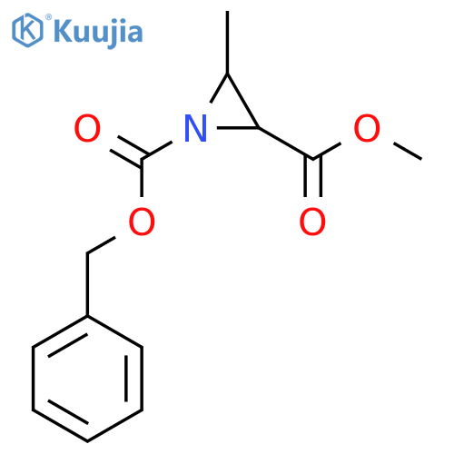 1-Benzyl 2-methyl 3-methylaziridine-1,2-dicarboxylate structure
