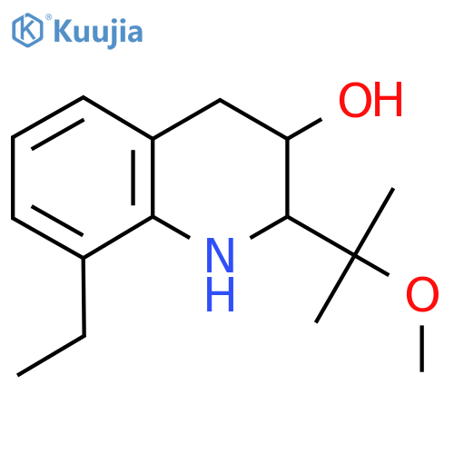 8-Ethyl-2-(2-methoxypropan-2-yl)-1,2,3,4-tetrahydroquinolin-3-ol structure