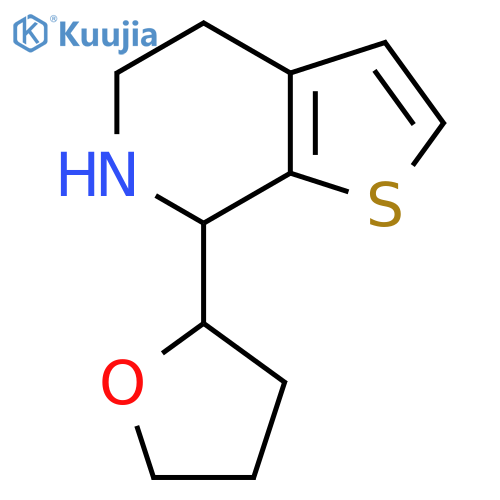 7-(oxolan-2-yl)-4H,5H,6H,7H-thieno2,3-cpyridine structure