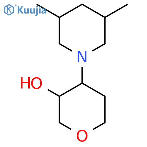 4-(3,5-Dimethylpiperidin-1-yl)oxan-3-ol structure