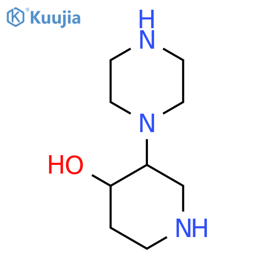 3-(Piperazin-1-yl)piperidin-4-ol structure