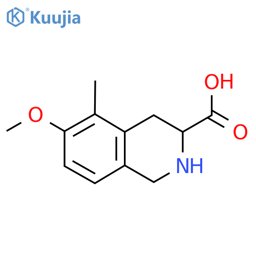 6-methoxy-5-methyl-1,2,3,4-tetrahydroisoquinoline-3-carboxylic acid structure