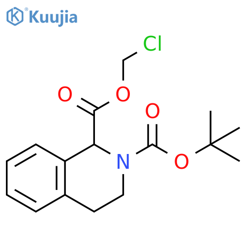 1,2(1H)-Isoquinolinedicarboxylic acid, 3,4-dihydro-, 1-(chloromethyl) 2-(1,1-dimethylethyl) ester structure