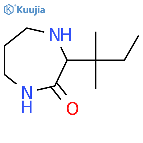 3-(2-Methylbutan-2-yl)-1,4-diazepan-2-one structure