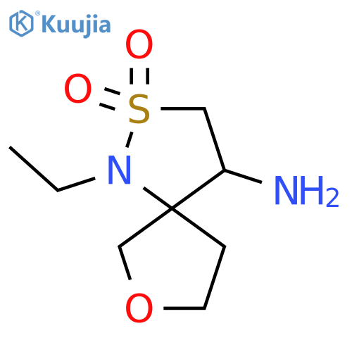 4-amino-1-ethyl-7-oxa-2lambda6-thia-1-azaspiro4.4nonane-2,2-dione structure