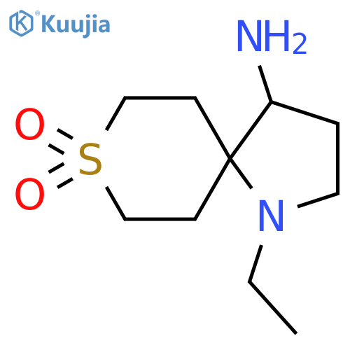 4-Amino-1-ethyl-8lambda6-thia-1-azaspiro[4.5]decane-8,8-dione structure