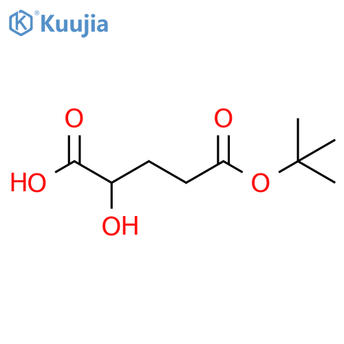5-(Tert-butoxy)-2-hydroxy-5-oxopentanoic acid structure
