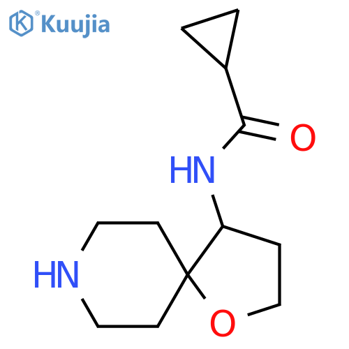 N-{1-oxa-8-azaspiro4.5decan-4-yl}cyclopropanecarboxamide structure