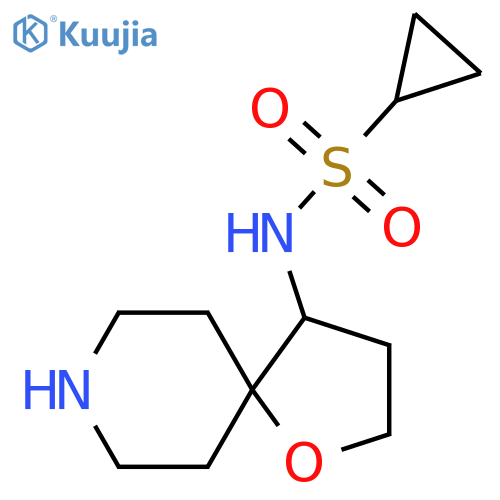 N-{1-oxa-8-azaspiro4.5decan-4-yl}cyclopropanesulfonamide structure