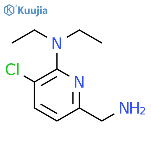 2-Pyridinemethanamine, 5-chloro-6-(diethylamino)- structure