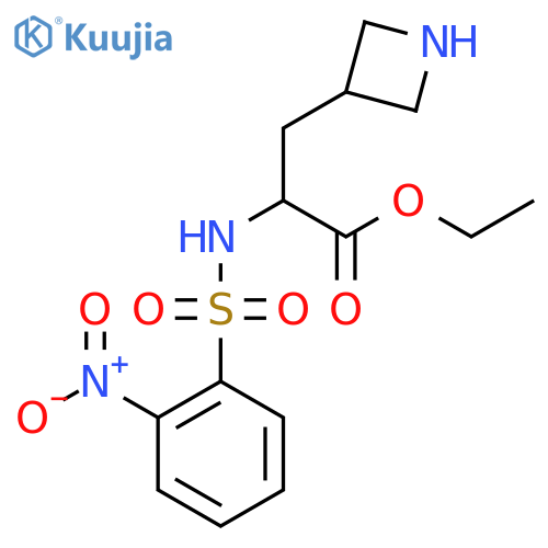 Ethyl 3-(azetidin-3-yl)-2-(2-nitrobenzenesulfonamido)propanoate structure
