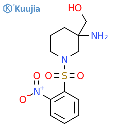 [3-Amino-1-(2-nitrobenzenesulfonyl)piperidin-3-yl]methanol structure