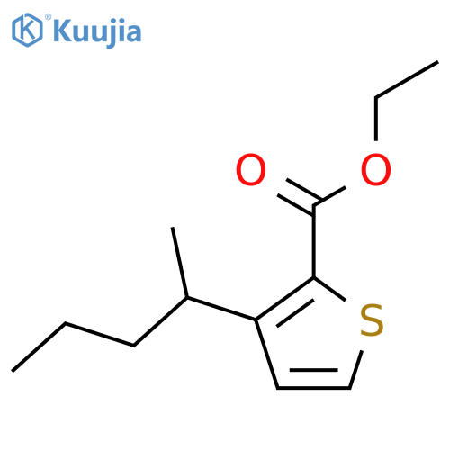 Ethyl 3-(pentan-2-yl)thiophene-2-carboxylate structure