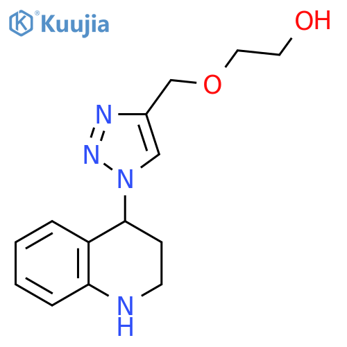 Ethanol, 2-[[1-(1,2,3,4-tetrahydro-4-quinolinyl)-1H-1,2,3-triazol-4-yl]methoxy]- structure