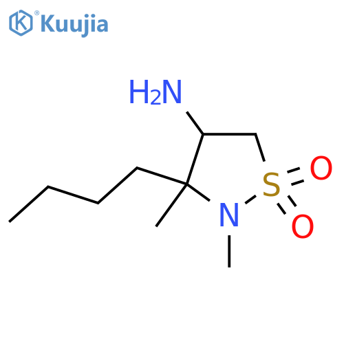 4-amino-3-butyl-2,3-dimethyl-1lambda6,2-thiazolidine-1,1-dione structure
