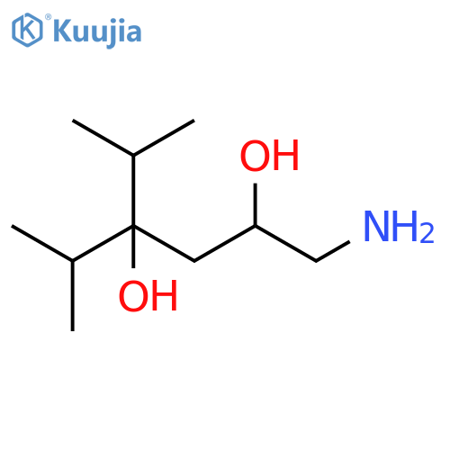 2,4-Hexanediol, 1-amino-5-methyl-4-(1-methylethyl)- structure