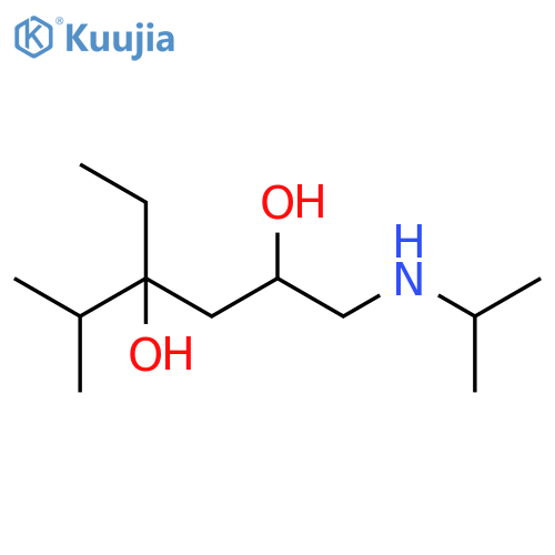 2,4-Hexanediol, 4-ethyl-5-methyl-1-[(1-methylethyl)amino]- structure