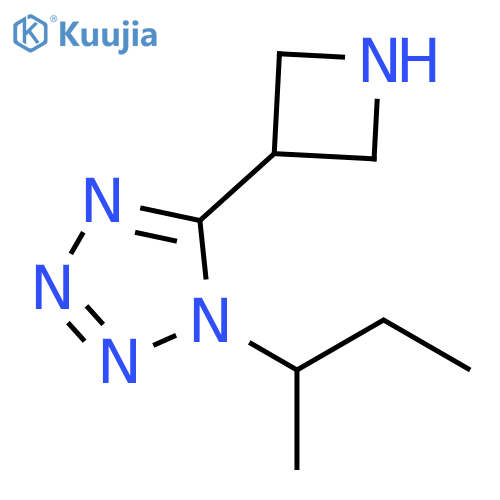 1H-Tetrazole, 5-(3-azetidinyl)-1-(1-methylpropyl)- structure