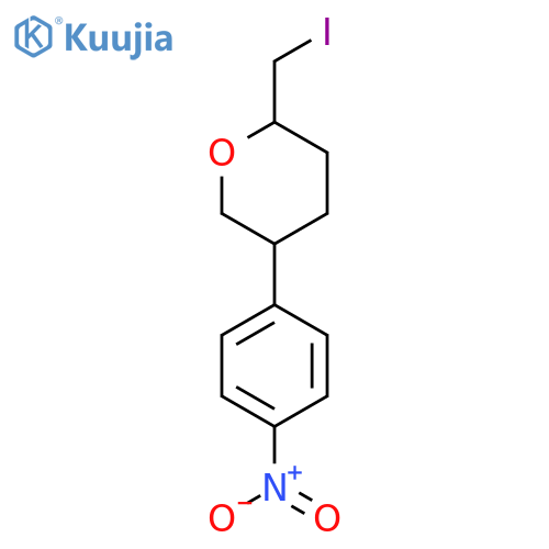 2-(Iodomethyl)-5-(4-nitrophenyl)oxane structure