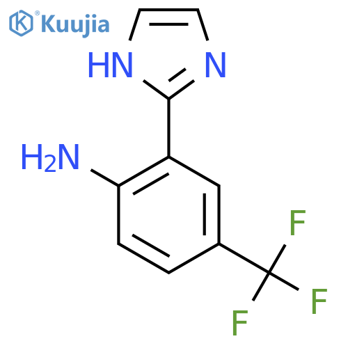 2-(1H-imidazol-2-yl)-4-(trifluoromethyl)aniline structure