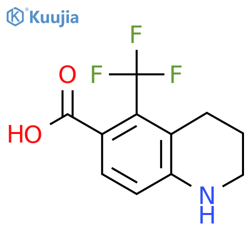 5-(Trifluoromethyl)-1,2,3,4-tetrahydroquinoline-6-carboxylic acid structure