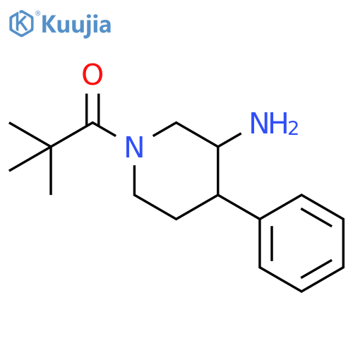 1-Propanone, 1-(3-amino-4-phenyl-1-piperidinyl)-2,2-dimethyl- structure