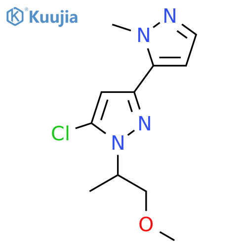5-chloro-1-(1-methoxypropan-2-yl)-3-(1-methyl-1H-pyrazol-5-yl)-1H-pyrazole structure