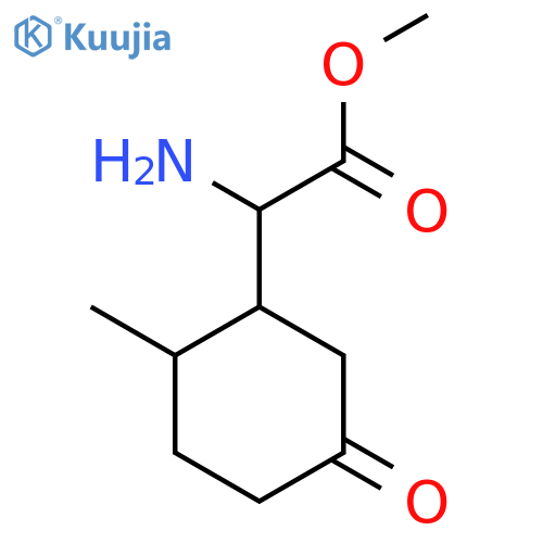 Methyl 2-amino-2-(2-methyl-5-oxocyclohexyl)acetate structure