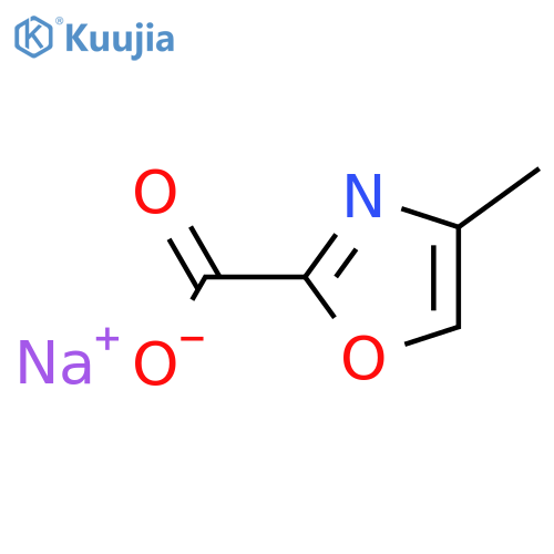 sodium 4-methyl-1,3-oxazole-2-carboxylate structure