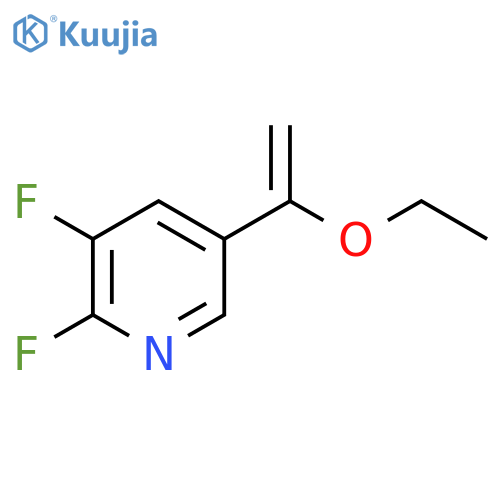 5-(1-Ethoxyethenyl)-2,3-difluoropyridine structure