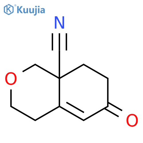 1H-2-Benzopyran-8a(3H)-carbonitrile, 4,6,7,8-tetrahydro-6-oxo- structure