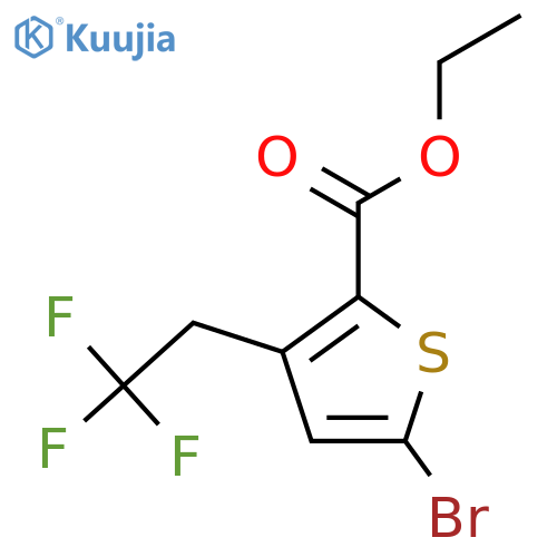 Ethyl 5-bromo-3-(2,2,2-trifluoroethyl)thiophene-2-carboxylate structure