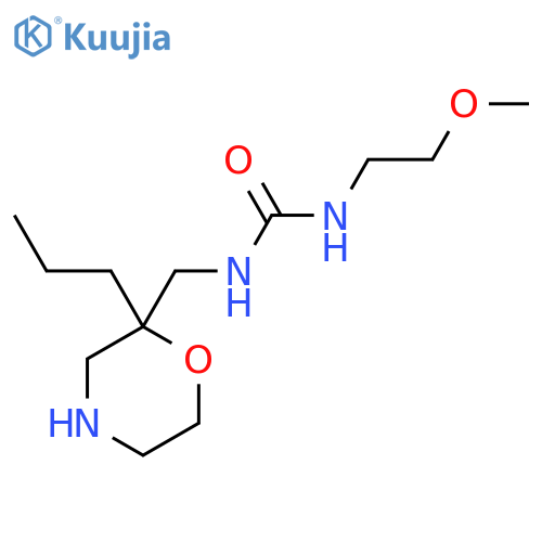 3-(2-Methoxyethyl)-1-[(2-propylmorpholin-2-yl)methyl]urea structure
