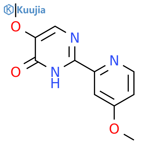 5-Methoxy-2-(4-methoxypyridin-2-yl)pyrimidin-4-ol structure