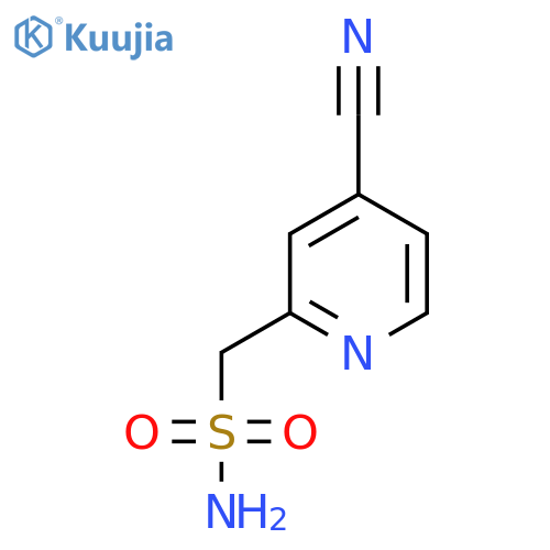 (4-cyanopyridin-2-yl)methanesulfonamide structure