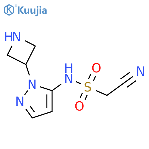 N-1-(azetidin-3-yl)-1H-pyrazol-5-yl-1-cyanomethanesulfonamide structure