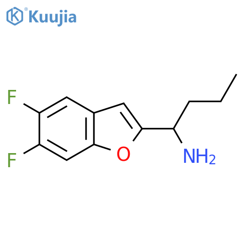 1-(5,6-Difluoro-1-benzofuran-2-yl)butan-1-amine structure