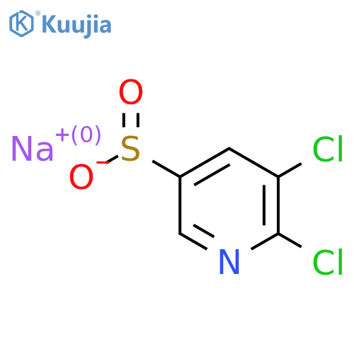 Sodium 5,6-dichloropyridine-3-sulfinate structure