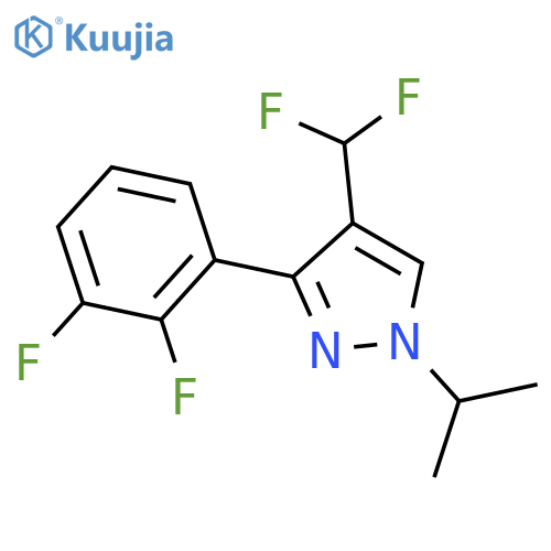 4-(difluoromethyl)-3-(2,3-difluorophenyl)-1-(propan-2-yl)-1H-pyrazole structure
