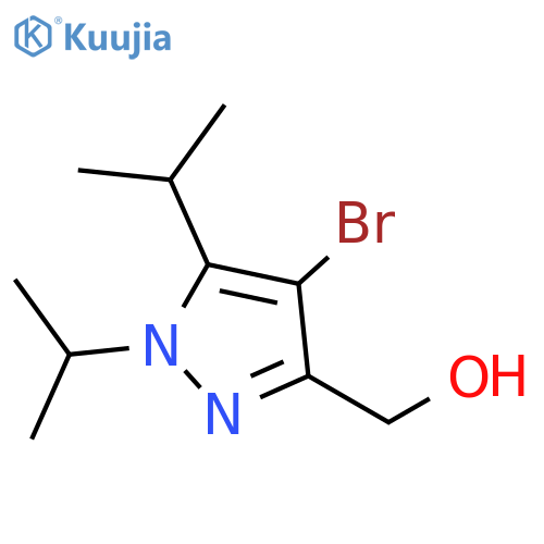 1H-Pyrazole-3-methanol, 4-bromo-1,5-bis(1-methylethyl)- structure