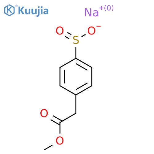 Sodium 4-(2-methoxy-2-oxoethyl)benzene-1-sulfinate structure
