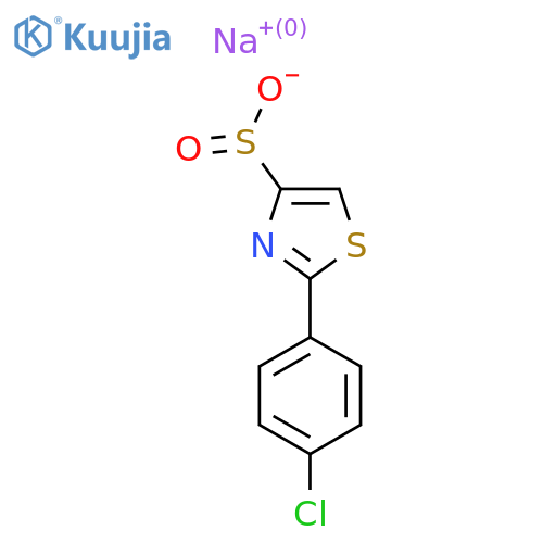 Sodium 2-(4-chlorophenyl)-1,3-thiazole-4-sulfinate structure
