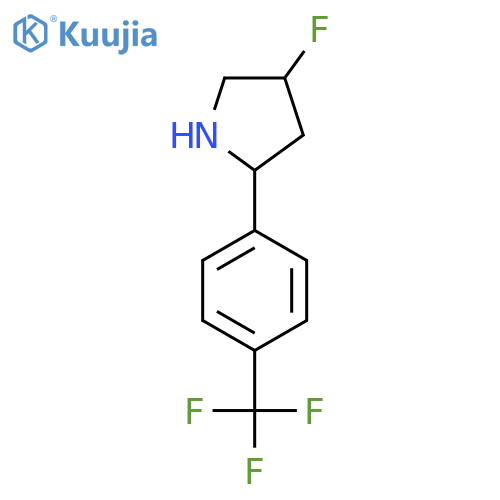4-Fluoro-2-[4-(trifluoromethyl)phenyl]pyrrolidine structure