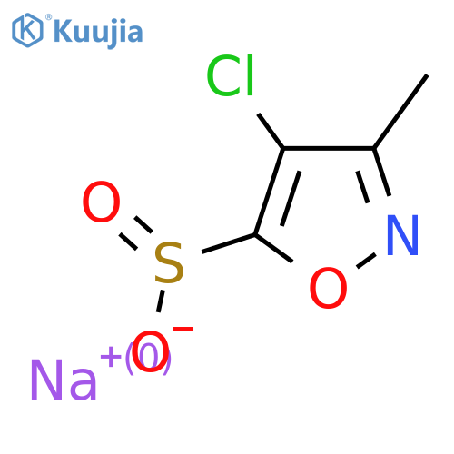 Sodium 4-chloro-3-methyl-1,2-oxazole-5-sulfinate structure