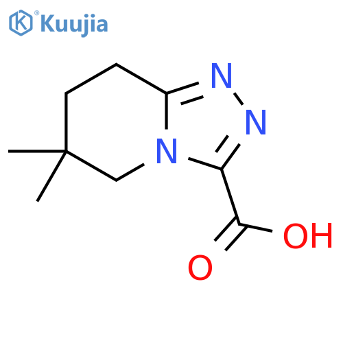 1,2,4-Triazolo[4,3-a]pyridine-3-carboxylic acid, 5,6,7,8-tetrahydro-6,6-dimethyl- structure