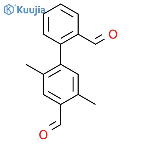 4-(2-Formylphenyl)-2,5-dimethylbenzaldehyde structure
