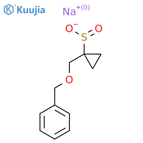Sodium 1-[(benzyloxy)methyl]cyclopropane-1-sulfinate structure