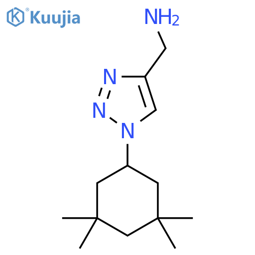 [1-(3,3,5,5-tetramethylcyclohexyl)-1H-1,2,3-triazol-4-yl]methanamine structure