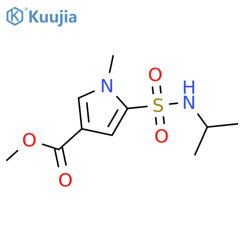 methyl 1-methyl-5-[(propan-2-yl)sulfamoyl]-1H-pyrrole-3-carboxylate structure