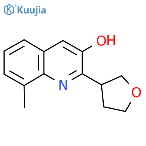 8-Methyl-2-(oxolan-3-yl)quinolin-3-ol structure